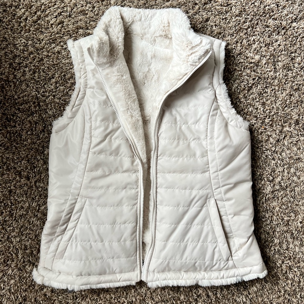 White Reversible Vest